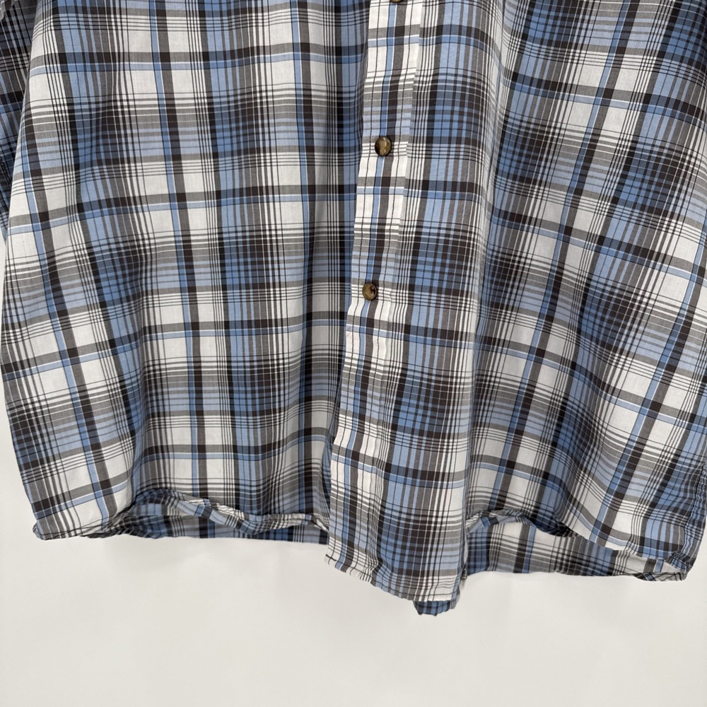 Pendleton Womens Blue Plaid Pearl Snap Frontier Shirt Size XXL Western Everyday - Picture 4 of 9